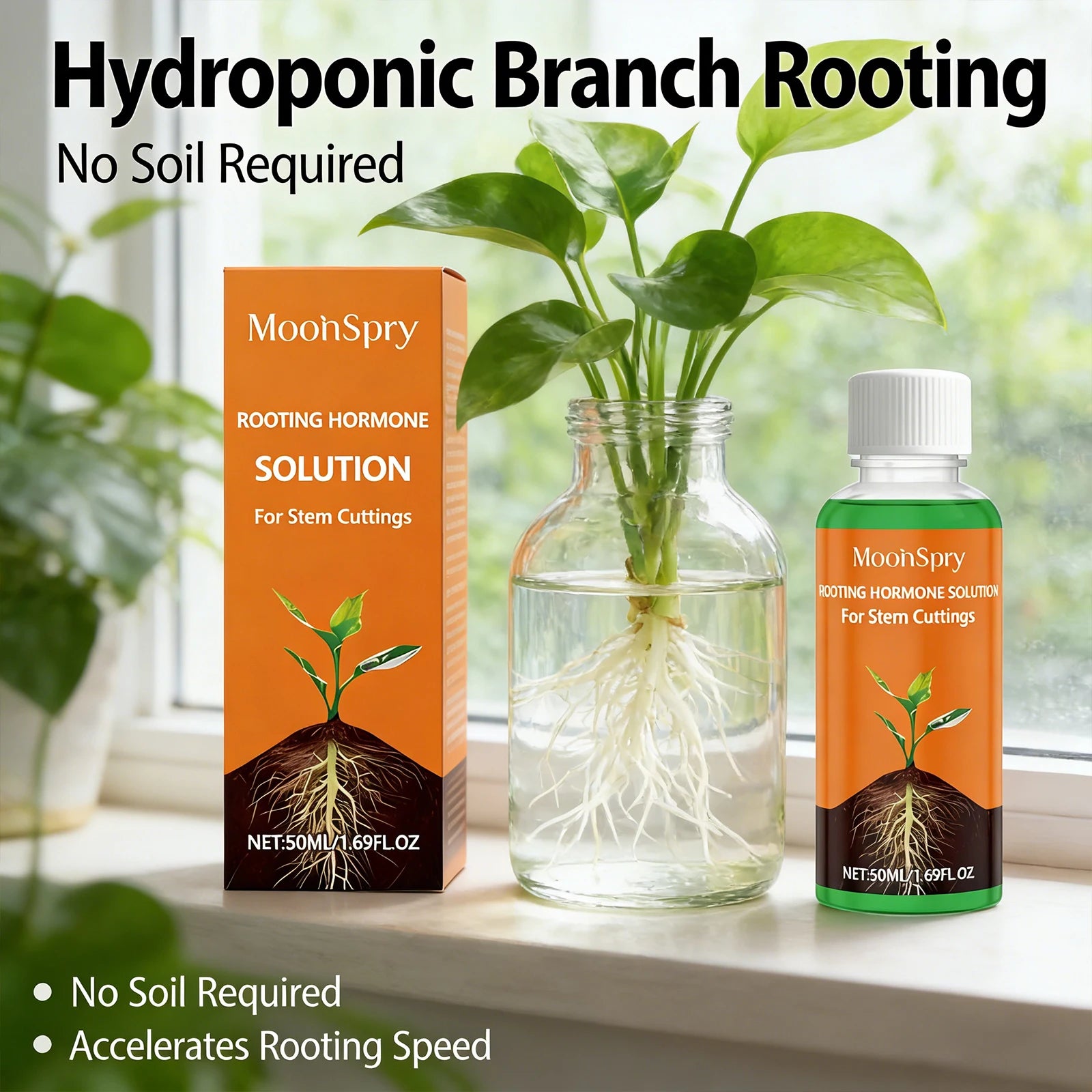 Moonspry Plant Rooting Agent Promoting Germination Improving Soil Ph Value Increasing Production Plant Growth Nutrient Solution Qme