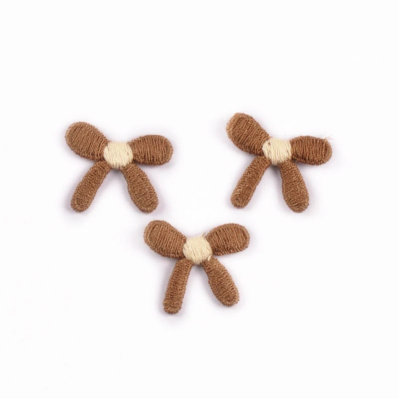 20pcs 16-35mm Mix Bow Shape Personality Appliques For Clothing Bag Decoration DIY Sewing Accessory Patch Without Gum cp4185 Qme 20pcs 2.6x2.2cm 1