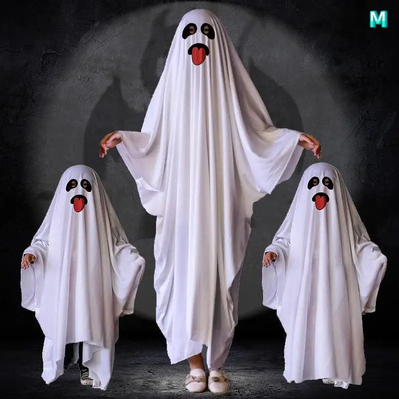 Halloween Costume Soft Breathable Fabric Easy Wear Cute Prints For Adults Kids Halloween Parties Qme M B
