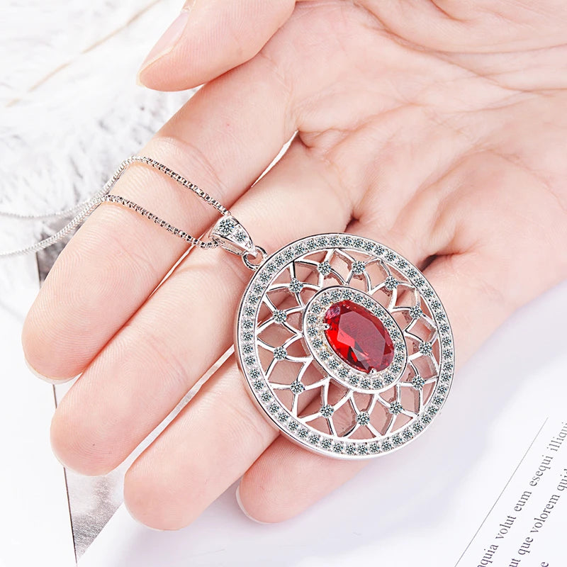 Anime SCP 963 Alloy Pendant Cosplay Jack Bright Horcrux Amulet Necklace Unisex Fashion Red Gem Jewelry Accessory Prop Xmas Gift Qme