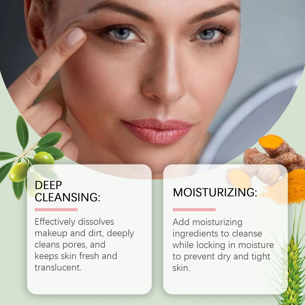 Makeup Removal Oil Non-Greasy Cleanse Purifying Pores Moisturizing Refresher Non Irritating Facial Makeup Remover Cleansing Oil Qme