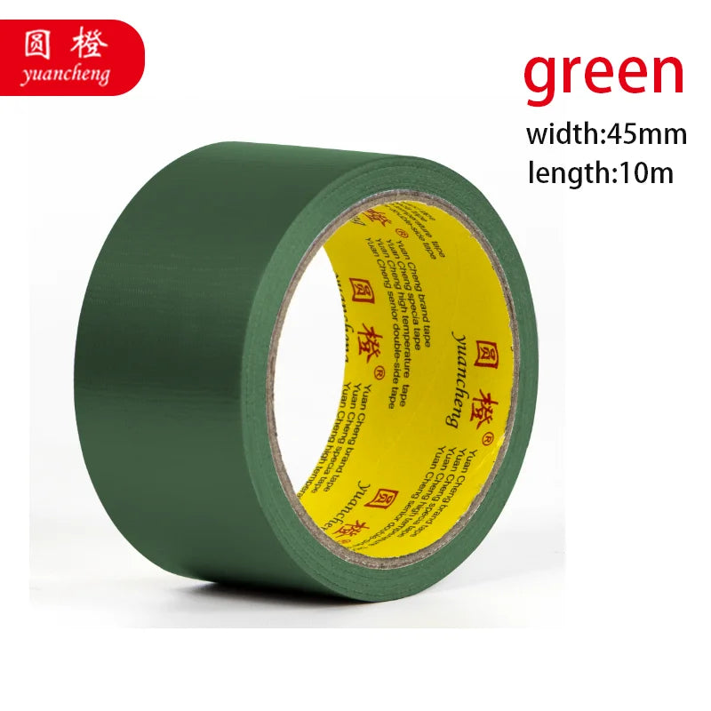 1 Roll Adhesive Fabric Duct Tape Strong, Carpet Tape Waterproof, White Tape Decorative, 10 Meter Automotive Fabric Tape Qme green 20M 45mm