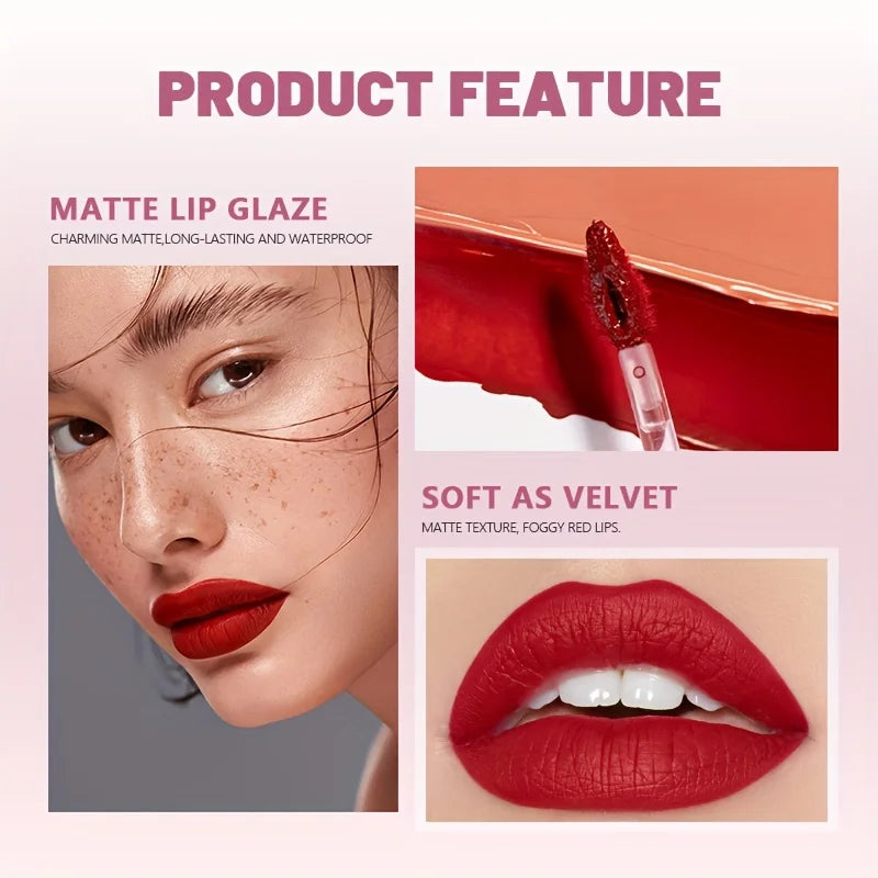 Luxury Long-lasting Waterproof Velvet Matte Liquid Lipstick Hydrating Qme