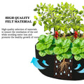 15 Gallon Black Small Felt Grow Bag 60×20cm 1mm Thick Garden Planting Container Bag for Outdoor Gardening Vegetable Flower Qme black