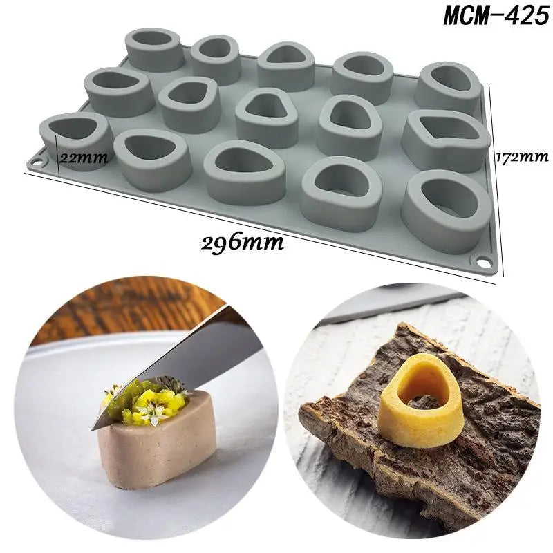 Chestnut Raspberry Peanut Mushroom Silicone Mold Fondant Cake DIY Qme MCM425