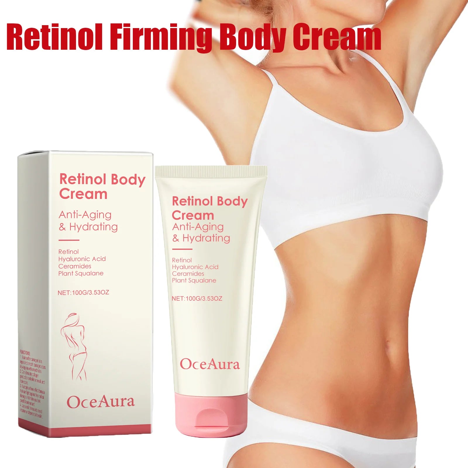 Retinol Firming Body Cream Anti-Wrinkle Tightening Improve Sagging Skin Remove Cellulite Nourish Lift Firming Moisturizing Cream Qme