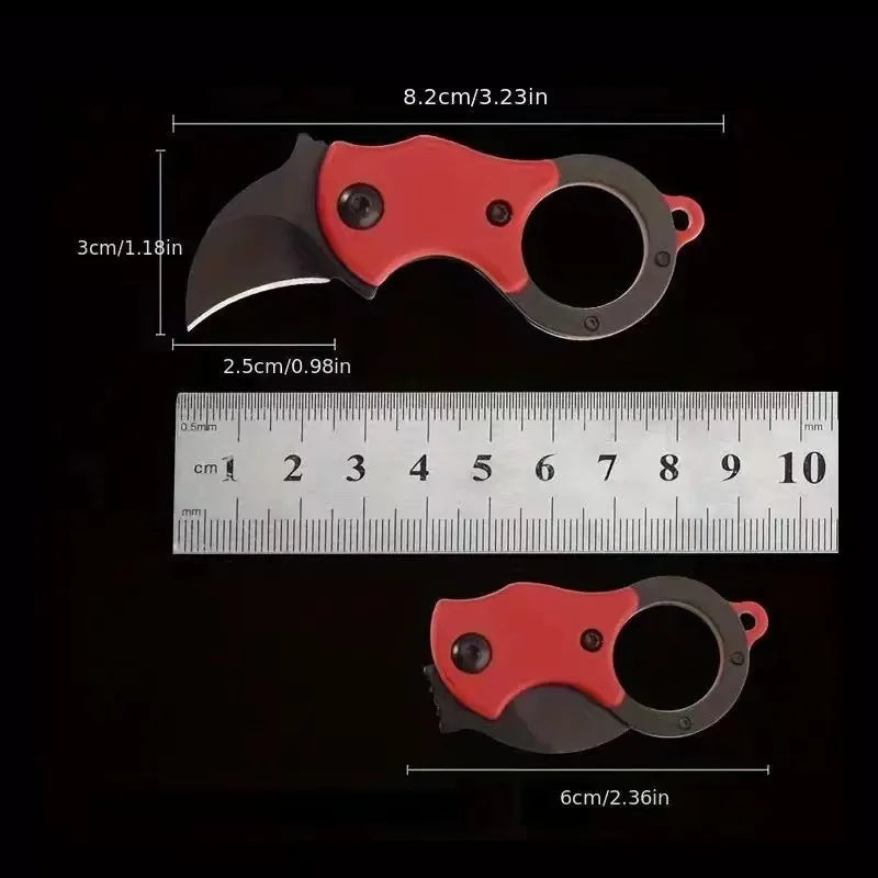 Eagle claw mini disassembly express knife anti body keychain folding knife wolf claw outdoor portable anti body knife Qme