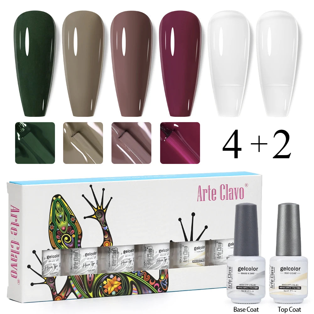 Arte Clavo Colourful Box Nail Gel Polish Semi Permanent UV Led