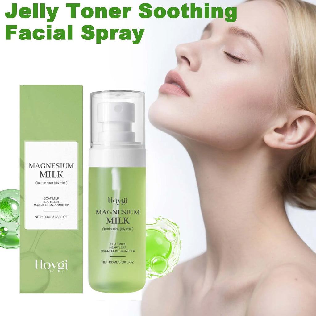 Jelly Toner Spray Refreshing Relieves Redness Repair Soothing Facial Spray for Smooth Glowing Skin Moisturizing Cooling Skincare Qme