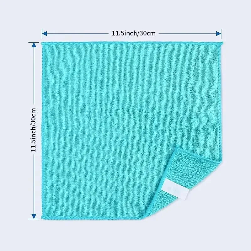 Ultrafine Fiber Black Cloths Household Rag Car Clean Polyester Cotton Quick Drying Duster Kitchen Towel Dish Cloth Scouring Pad Qme