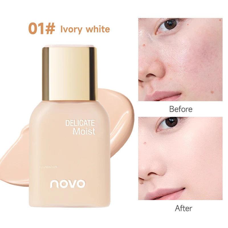 Smooth Liquid Foundation, Moisturizing BB Cream, Long-Lasting Oil-Control CC Cream, Waterproof And Sweat-Proof,Even skin tone Qme 01