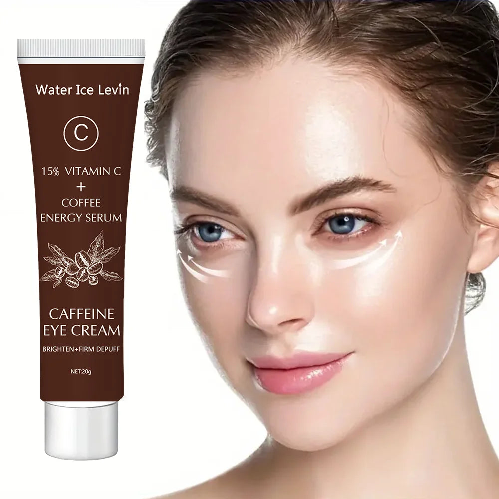 Caffeine Eye Cream with 15% Vitamin C to Lighten dark circles and Tighten Skin Instant Eye Repair Essence Women's Eye Care Qme