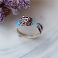 NEW Vintage Fashion Koi Fish Open Ring for Women Lucky Adjustable Holiday Ring Fish Leaping Over The Dragon Gate Jewelry Gift Qme Koi carp China Mainland resizable