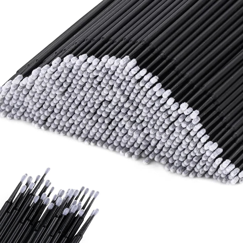300/2000pcs Disposable MicroBrush Eyelash Extension Brushes For Makeup Nail Art Individua Applicator Lash Cleaning Removing Tool Qme