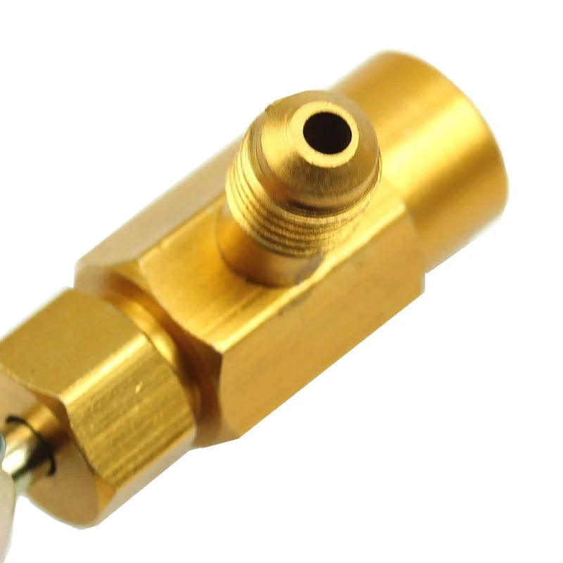 1/4 Thread Adapter R-134a Refrigerant Can Dispensing Bottle Tap Opener Valve 60*35mm Car Air Conditioner Auto Car Accessories Qme