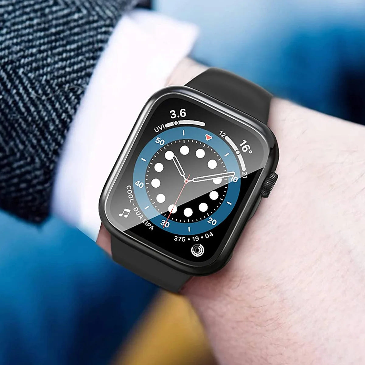 2 PCS Waterproof Screen Protector for Apple Watch 6/5/4/SE 38MM 41MM 42MM 44MM 45MM 49MM Tempered Glass for Iwatch 10 42MM 46MM Qme
