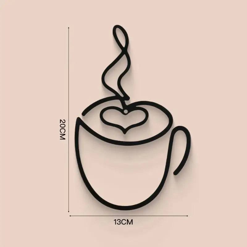 Wall Hangings Coffee Shop Decorations Interior Hanging Iron Paintings Qme C