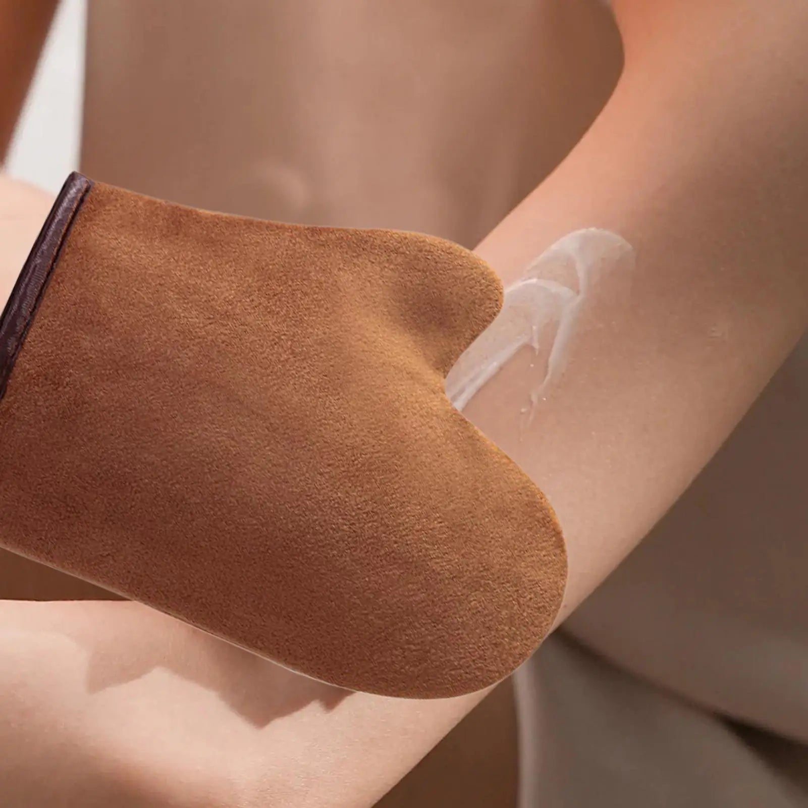 Reusable Back Tan Applicator Glove Exfoliating Tan Removal Mitt Self Tanning Body Face Bath Cleaning Soft Glove Qme