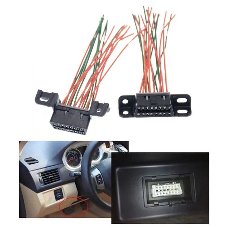 16 Pin Car Computer Detection Universal Connector Main Line Cable Qme