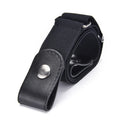 Buckle-free Belt Jean Pants Dresses No Buckle Stretch Elastic Waist Qme black 60-100