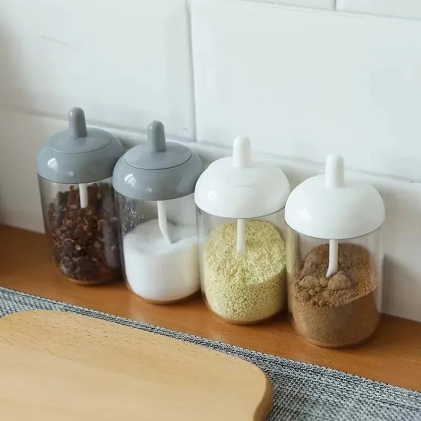 Glass Spices Jars Stickers Salt Sugar Powder Olive Oil Pepper Qme