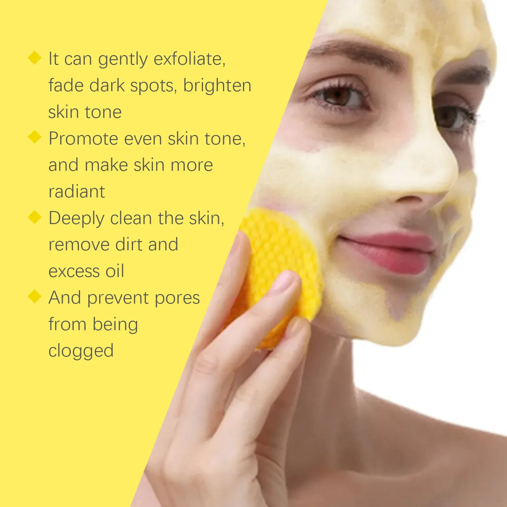 Turmeric Kojic Acid Cleansing Pads Exfoliating Pads Shrink Pores Removing Dead Skin Smooth Brightening Skin Face Cleansing Qme