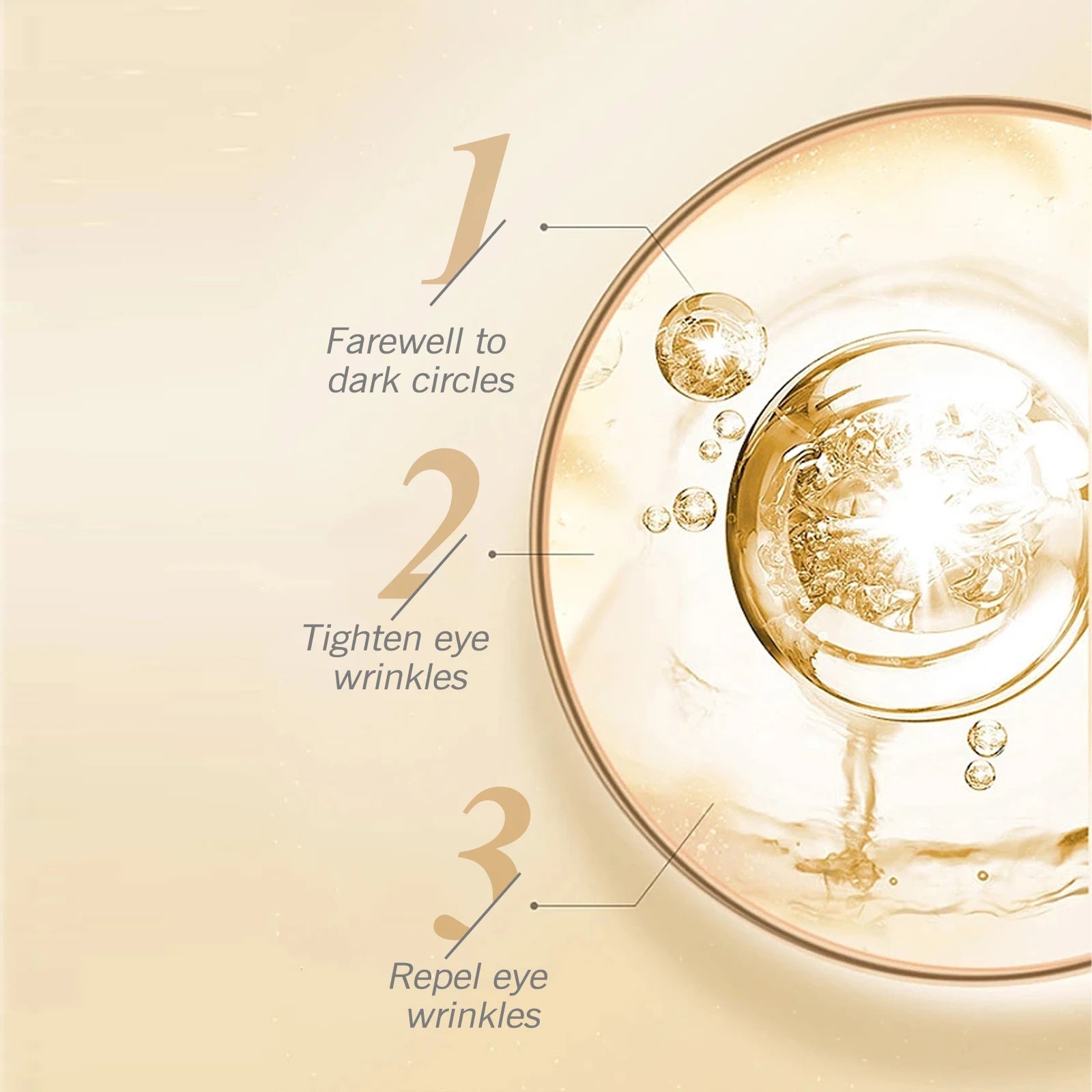 Firming Eye Gel Lighten Fine Lines Dark Circles Lifting Puffy Remover Eye Bags Anti-Puffiness Moisturizing Brightening Eye Care Qme