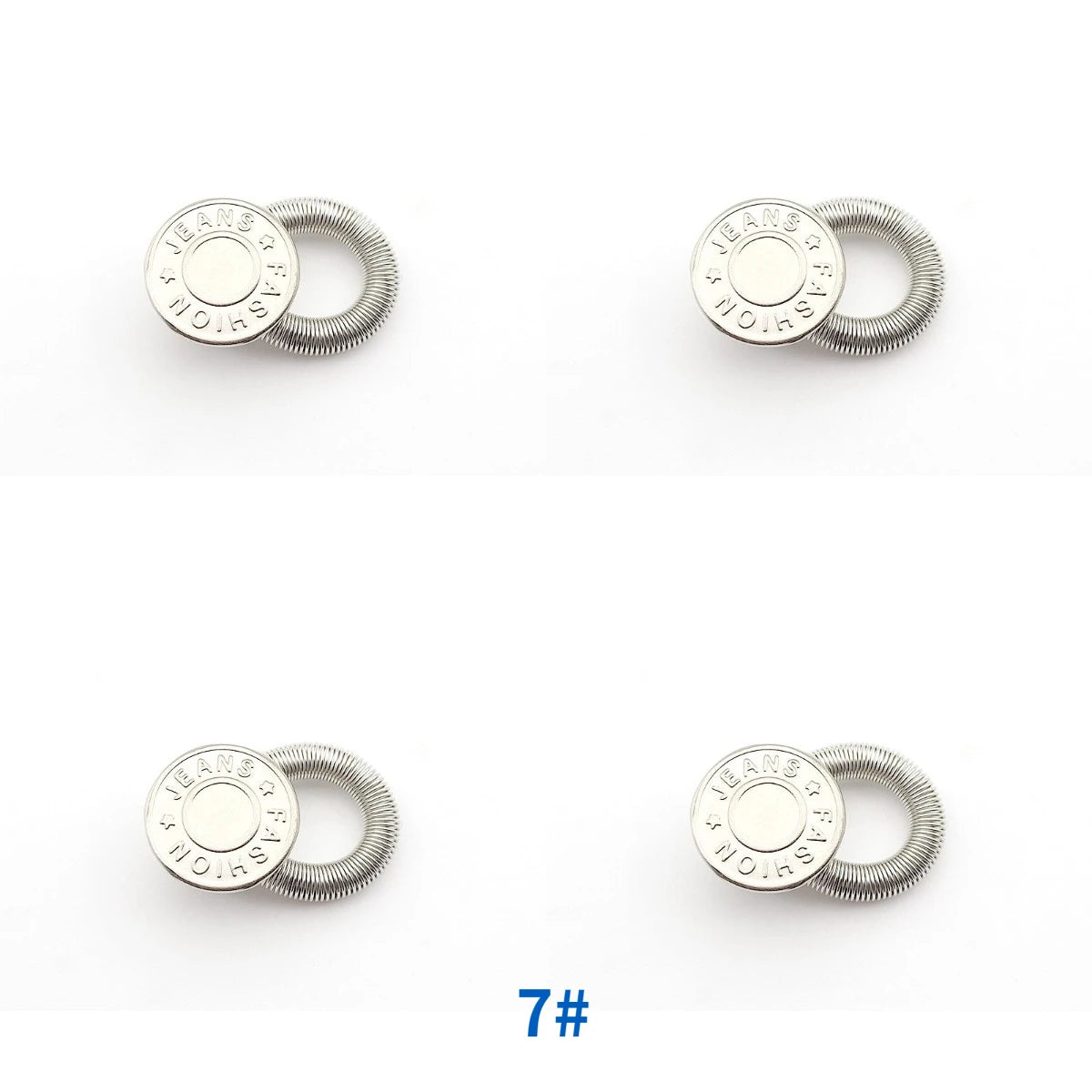 1/4/8pcs Detachable Jeans Waist Adjustment Buckle Metal Button Extender for DIY Pants Jeans Free Sewing Waist Extenders Buttons Qme 4pcs-07