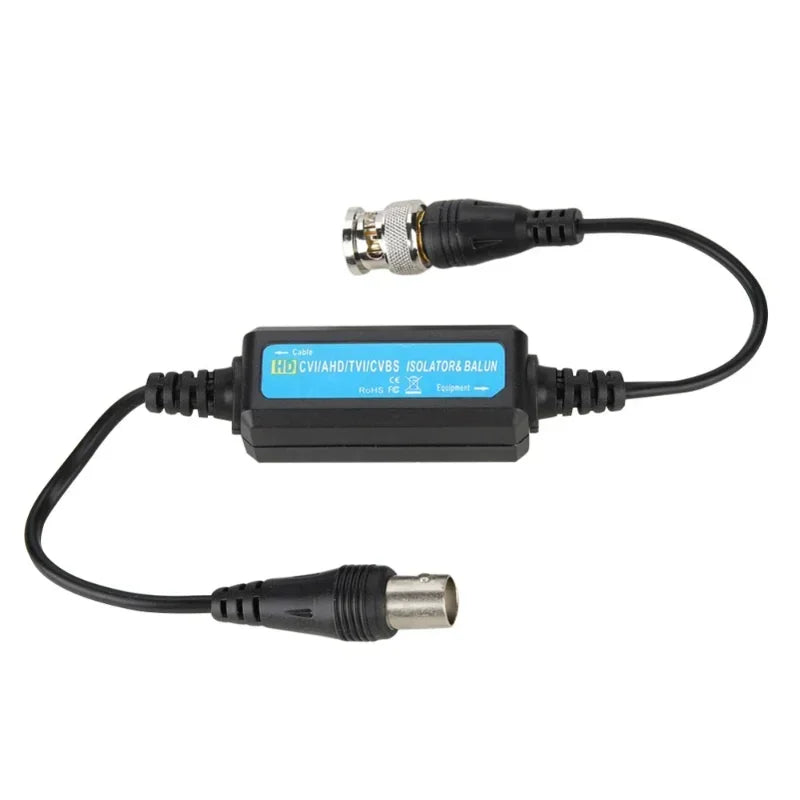 2pcs Ground Loop Isolator Video Balun - BNC M/F for HD-TVI/CVI/AHD/CVBS/CVBS Cameras | Anti-Interference Coaxial Noise Filter Qme 2pcs