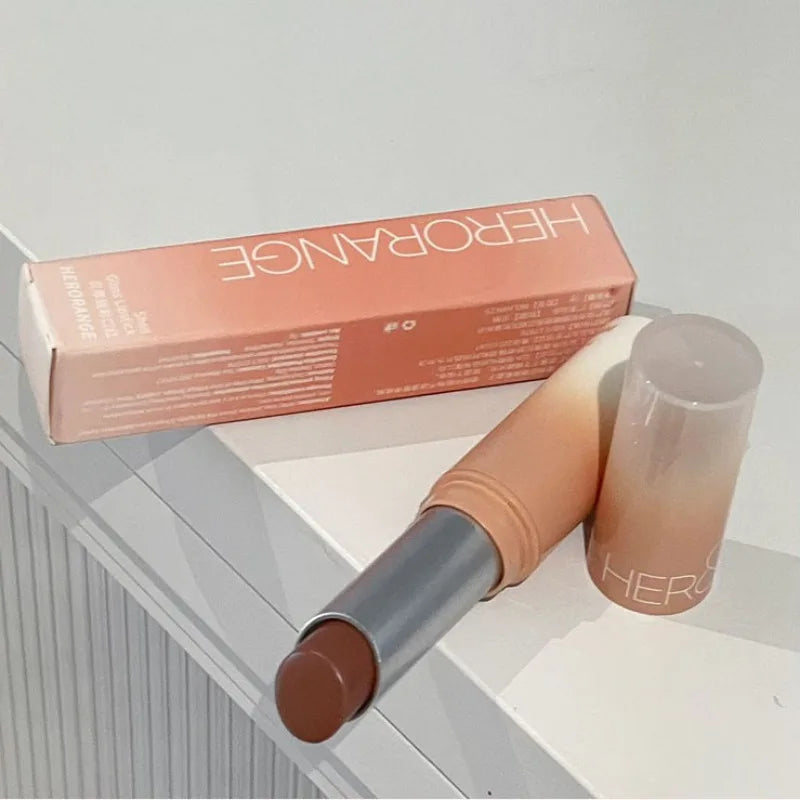 Water Light Solid Lip Gloss Jelly Cherries Red Lip Tint Clear Lasting Moisturizing Lipstick Mirror Non-stick Cup Lipstick Makeup Qme