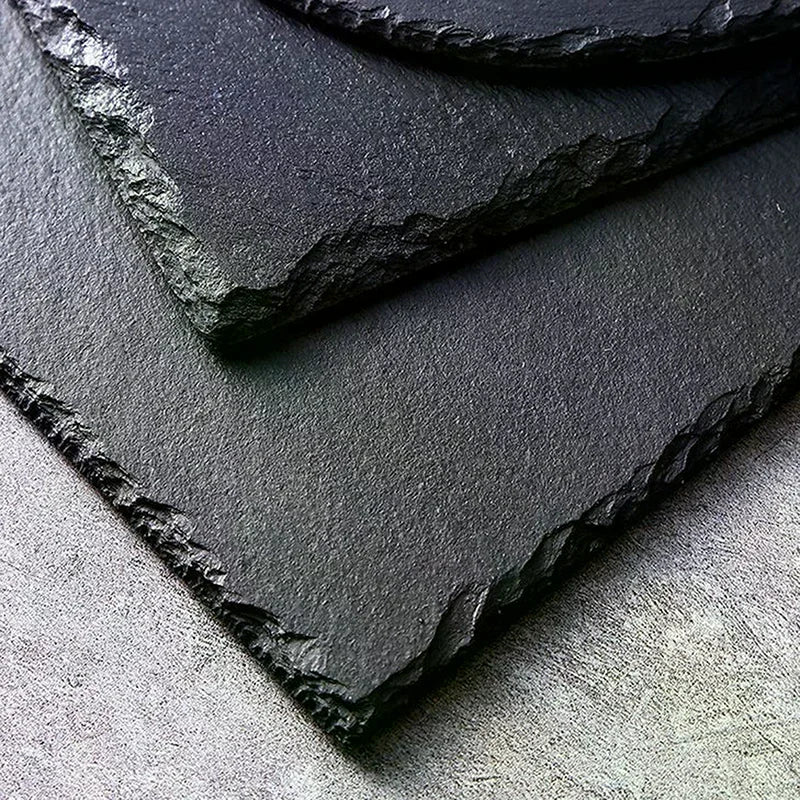 Table Coaster Japanese Style Reusable Slate Stone Drink Coaster Decorative Kitchen Tea Cup Mug Heat Resistant Rock Coaster Qme