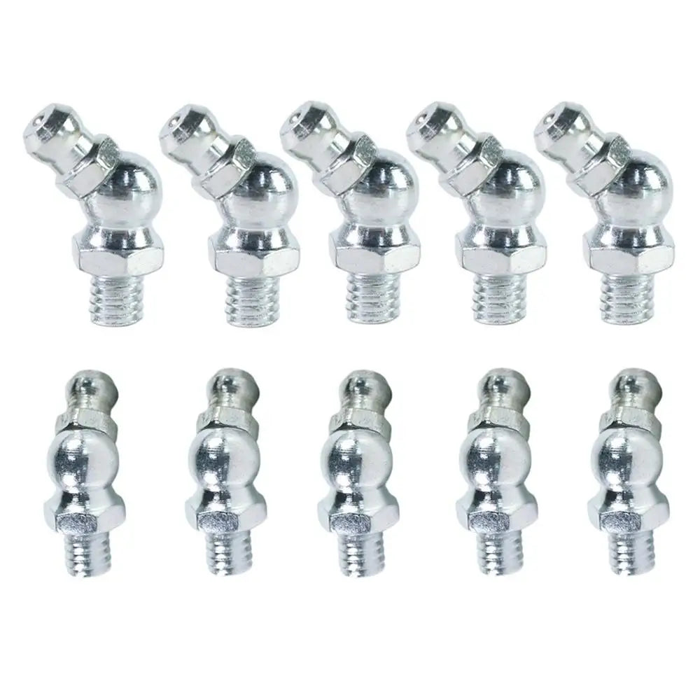 Grease Fittings 90 Degree Elbows Hydraulic Nipples 10-Pieces Metric Qme China Mainland 10PCS