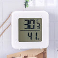 Thermohygrometer Elektronik Digital Dalam Ruangan Mini Termometer Qme white and battery