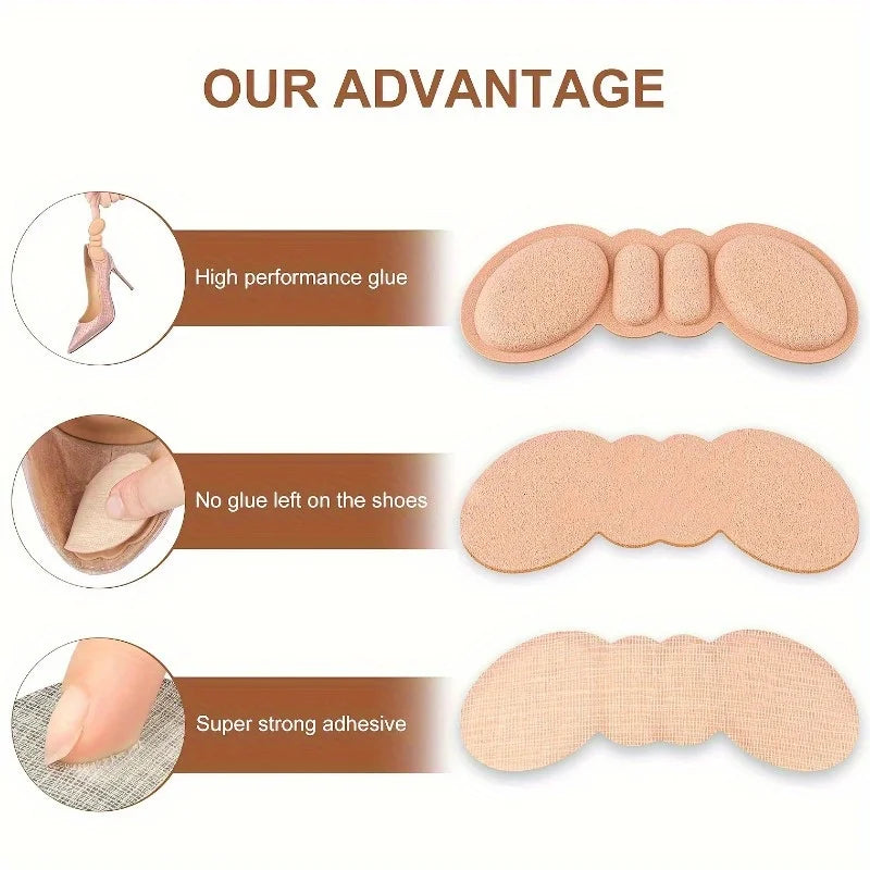 Heel Pads for Shoes that are Too Big, Heel Cushions for Pain Relief & Tighter Fit, Filler Improved Shoe Fit and Comfort Qme