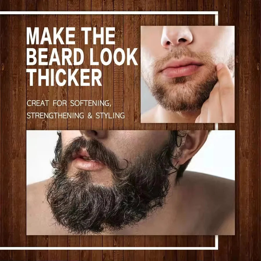 High Quality Fast Beard Growth Serum For Men Promote Beard Regrowth Thicker Longer Fuller Anti Hair Loss Essential Oil Hair Care Qme