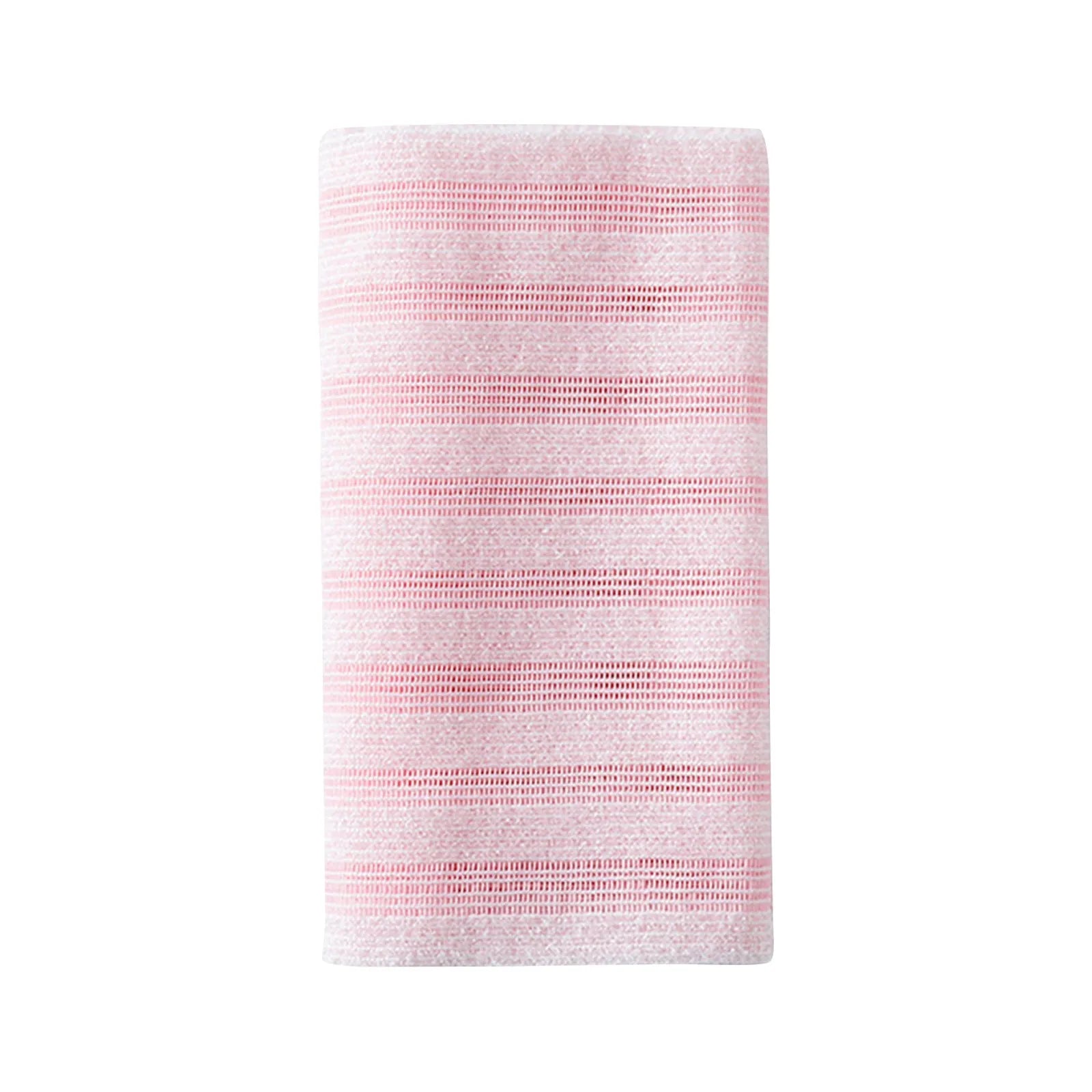 New Exfoliating Bath Towel Nylon Scrub Cloth for Back Body Towels Exfoliating Scrub Shower Sponge Bathroom Accessories Qme C One Size