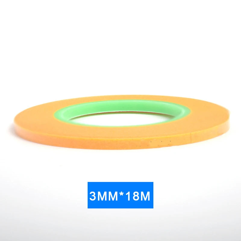 Model Spraying Coating Color Ultra Tape Fine DIY Special Masking Wide 1mm/2mm/3mm 18m Model Covering Tape Qme A3