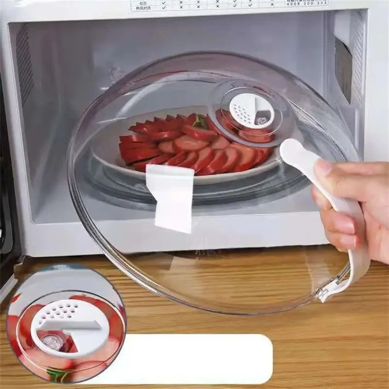 Microwave Food Splash Guard Temperature Resistant Heating Cover Steam Qme
