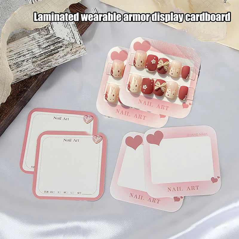20 50 Sheets Handmade Nail Design Swatch Show Cards 6 5x6 Manicure Qme