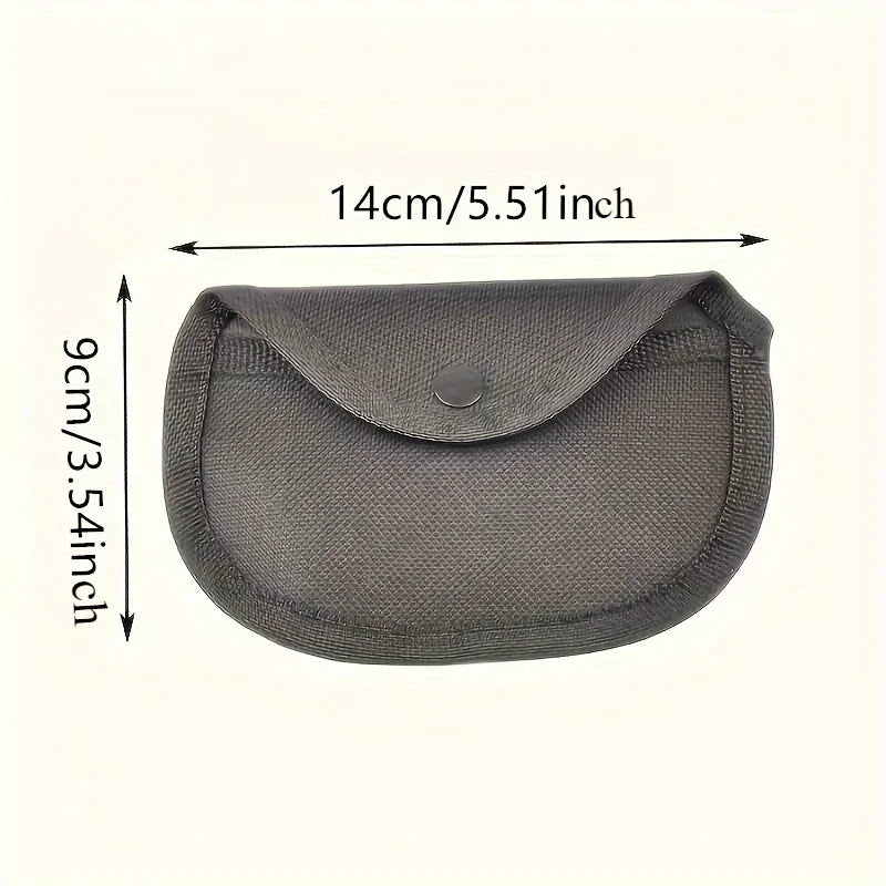 2pcs durable copper joint storage bags with safety buckle closure, portable home storage box, fabric material. Qme