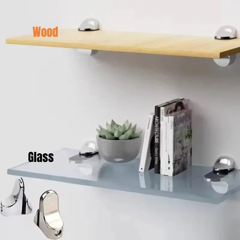 Wall Mount Floating Clip Anti-slip Support Shelves Partition Clamp Qme