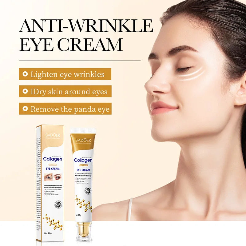 Collagen Eye Cream Anti-aging Moisturizing Firming Reduces Dark Qme