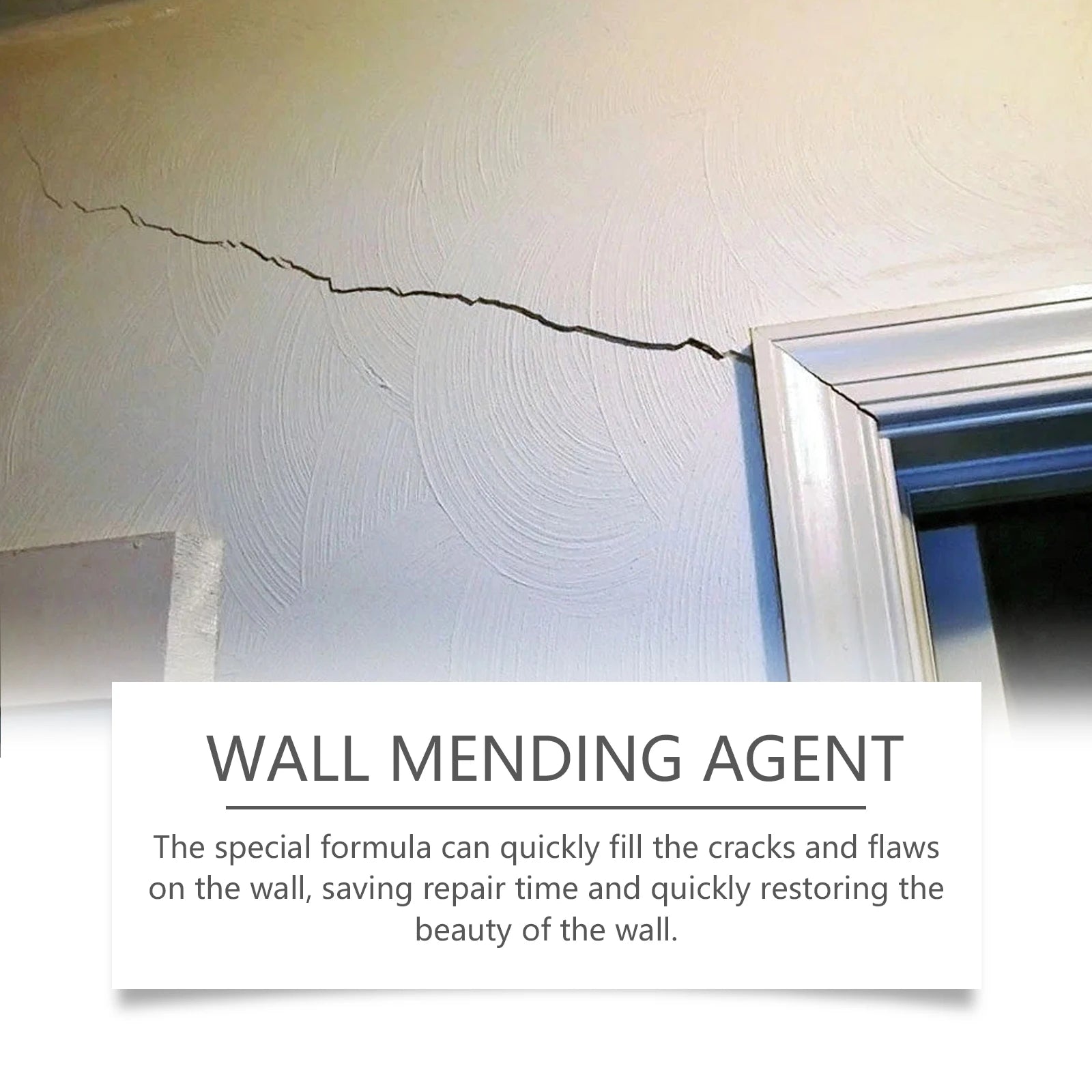 Household Wall Repair Paste Kit - Cracking Hole Peeling Nail Hole Wall Paint Solution for Home Wall Maintenance Qme