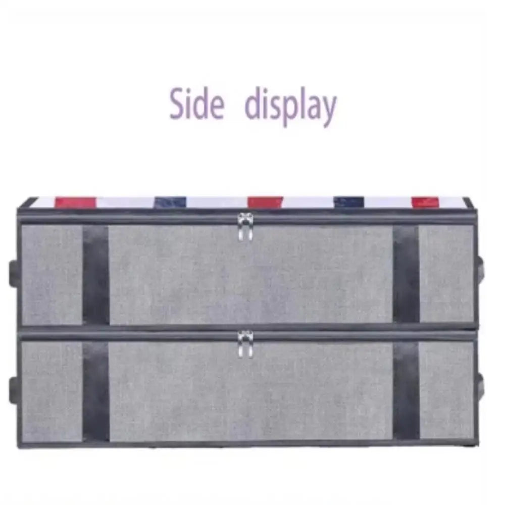 2/4PCS Organizer Bag Household Bed Bottom Storage Box Collapsible Non-Woven Clothing Quilt Toy Blanket Storage Box Shoe Bag Qme