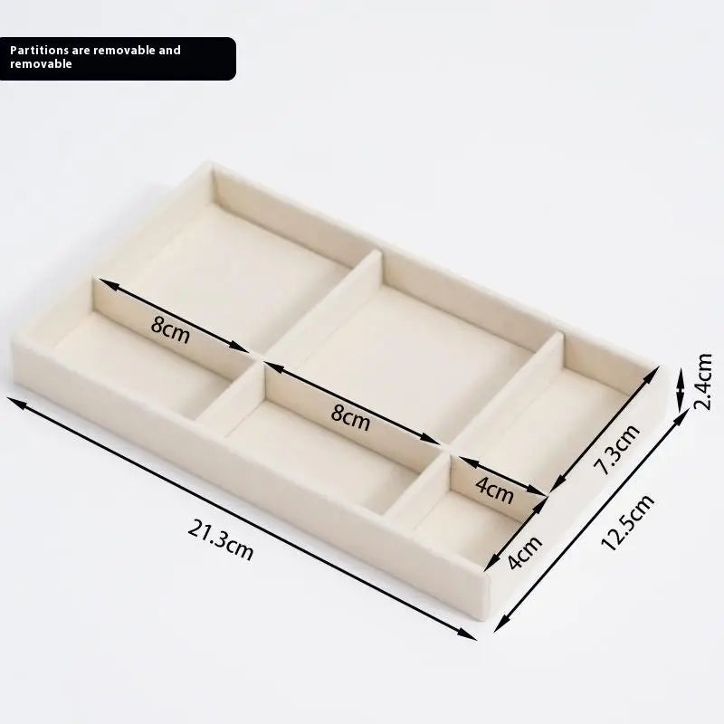 Velvet Jewelry Storage Box Earrings Necklace Ring Bracelet Jewelry Display Stand Jewelry Gold Tray Qme A17