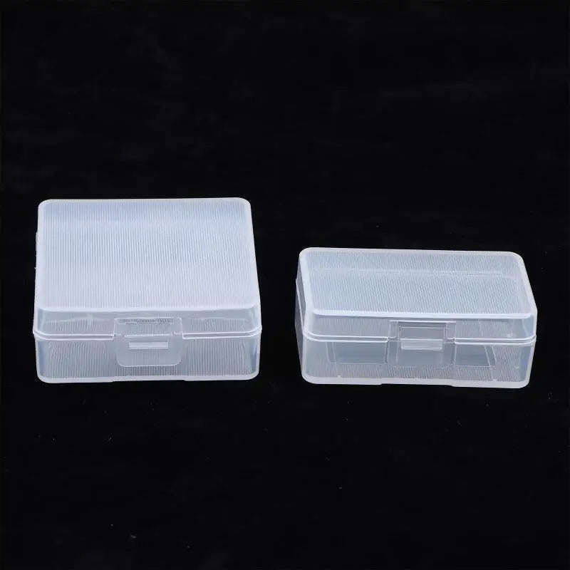 9V Battery Holder Transparent Plastic Storage Boxes Durable Cell Qme