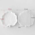 DIY Gypsum Form Leaf Coaster Silicone Mold Geometric Leaves Plaster Epoxy Resin Mould Handmade Storage Tray Desktop Decor Molds Qme caltrop flower A4