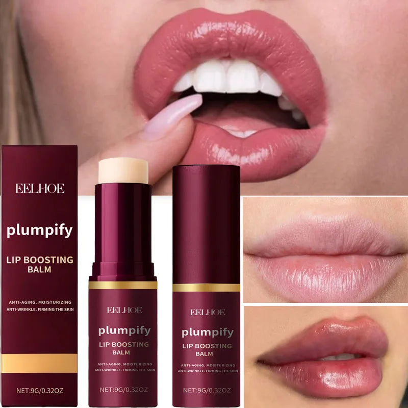Fast Plumping Lip Balm Moisturizing Soft Lips Skin Plumper Gloss Oil Non-Sticky Daily Care Mask Beauty Makeup Cosmetics Products Qme