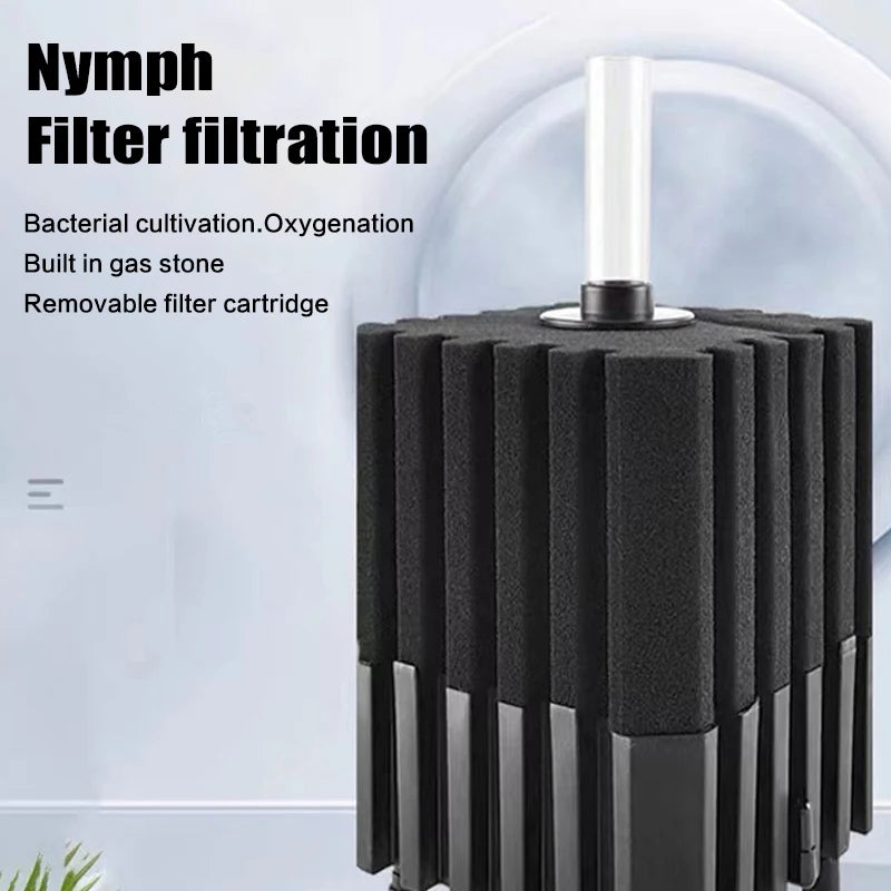 Biochemical Sponge Filter W Media Ball Noiseless Foam Aquarium Big Qme