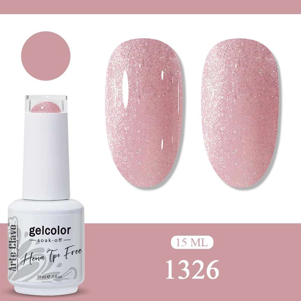Arte Clavo HEMA TPO Gel Nail Polish Pink Series Semi Permanent Soak Qme